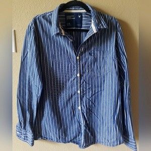 American Eagle Outfitters Vintage Fit Button Down Shirt Men's Size Large